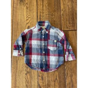 Hoonana Plaid Flannel Button Up Shirt